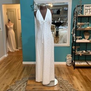 Lace Halter Gown